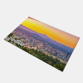 美しいポートランド,オレゴン,日の入り ドアマット (アングル)