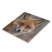 美しいポートレートの赤いキツネの荒野 タイル (側面)