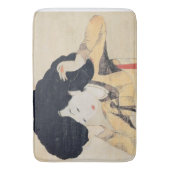 美しいポートレートの미인도韓国美術 バスマット (正面縦)