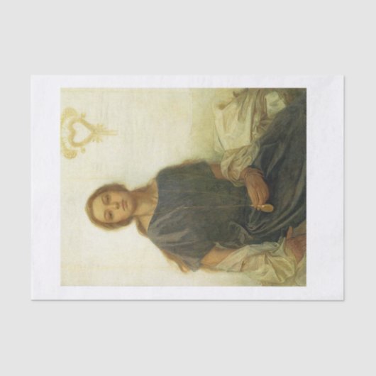 美しいポートレートデコパージ 薄葉紙 (正面)