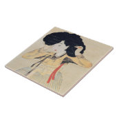 美しいポートレート미인도韓国美術 タイル (側面)