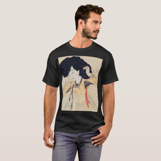 美しいポートレート미인도韓国美術 Tシャツ (正面フル)