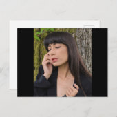 美しいポートレート ポストカード (正面/裏面)