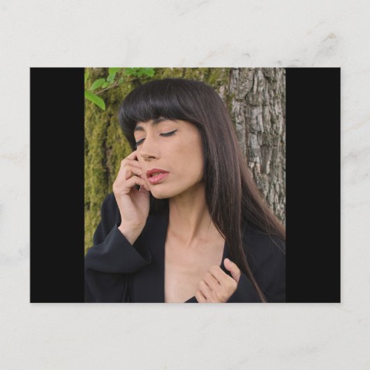 美しいポートレート ポストカード (正面)