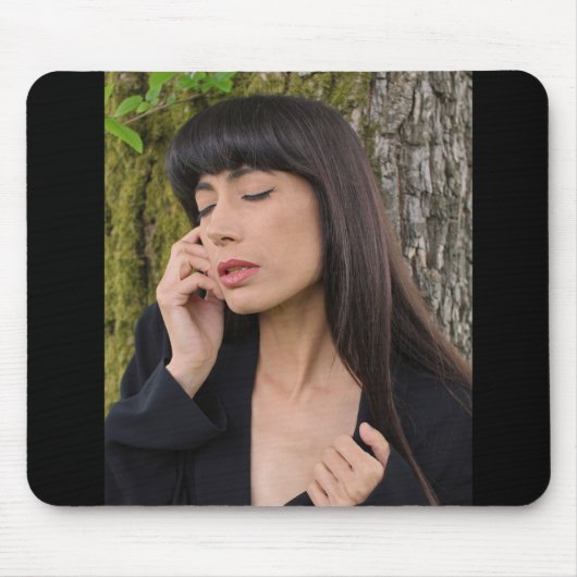 美しいポートレート マウスパッド (正面)
