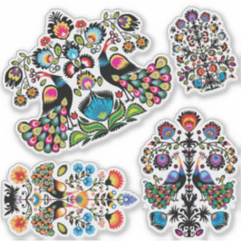 美しいポーランドの民話ワイシナンキセット シール