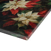 美しいポ赤と白イント カッティングボード (角)