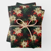 美しいポ赤と白イント ラッピングペーパーシート (インサイチュ)