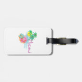 美しいマイアミフロリダ ラゲッジタグ (裏面横)