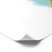 美しいマイアミ、フロリダ、パームズ ポスター (角)