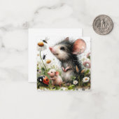 美しいマウスカード ノートカード (正面/裏面インサイチュ)