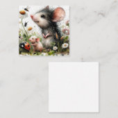 美しいマウスカード ノートカード (正面/裏面)