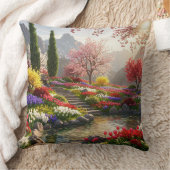 美しいマウンテンガーデン クッション (ブランケット)