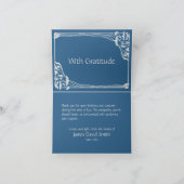 美しいマウンテンレイク葬儀悔やみや弔慰サンキューユー カード (内部)