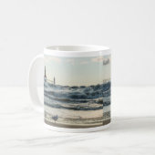 美しいマグカップの後ろに力 コーヒーマグカップ (正面左)