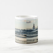 美しいマグカップの後ろに力 コーヒーマグカップ (中央)