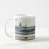 美しいマグカップの後ろに力 コーヒーマグカップ (左)