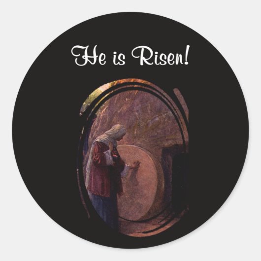 美しいマグダラのマリア及びイエス・キリストの空の墓 ラウンドシール (正面)