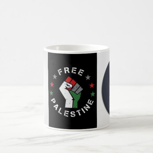 美しいマグデザインザゼル好きパレスチナ コーヒーマグカップ (中央)