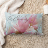 美しいマグノリアピロー ランバークッション (ブランケット)