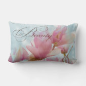 美しいマグノリアピロー ランバークッション (裏面)