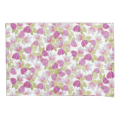 美しいマグノリアフラワーウォーターカラーアート 枕カバー (正面)