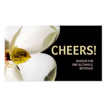 美しいマグノリア結婚のドリンクチケット