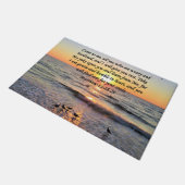 美しいマシュー11:28サンライズフォトデザイン ドアマット (アングル)