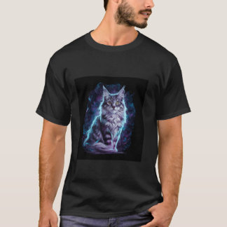 美しいマジェスティックメーンクーン猫1 Tシャツ