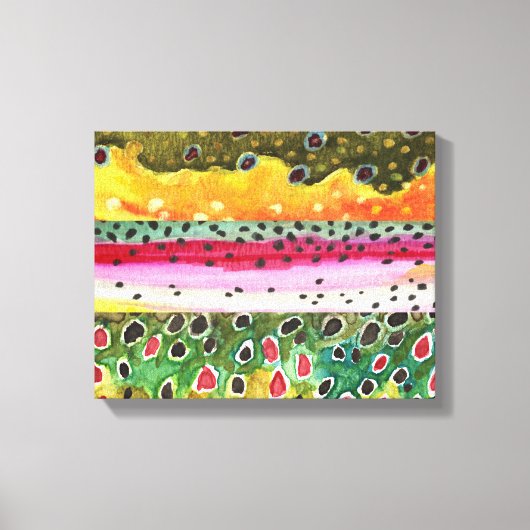 美しいマスの芸術 キャンバスプリント (正面)