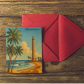 美しいマスパロマス メロネラスビーチ グランカナリア ポストカード