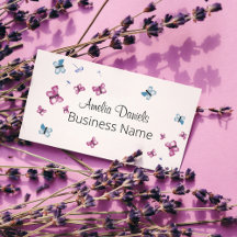 美しいマゼンタピンクとブルーバタフライスクエア