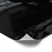 美しいマタイ11:28湖の上の夕日の写真 ポスター (角)