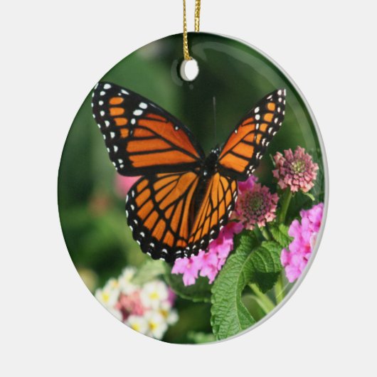 美しいマダラチョウの陶磁器のオーナメント セラミックオーナメント (左)