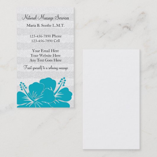 美しいマッサージの名刺 名刺 (正面/裏面)