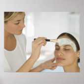 美しいマッドマスクを取得する女性 ポスター (正面)