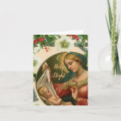 美しいマドンナと子供のクリスマスカード シーズンカード (正面)