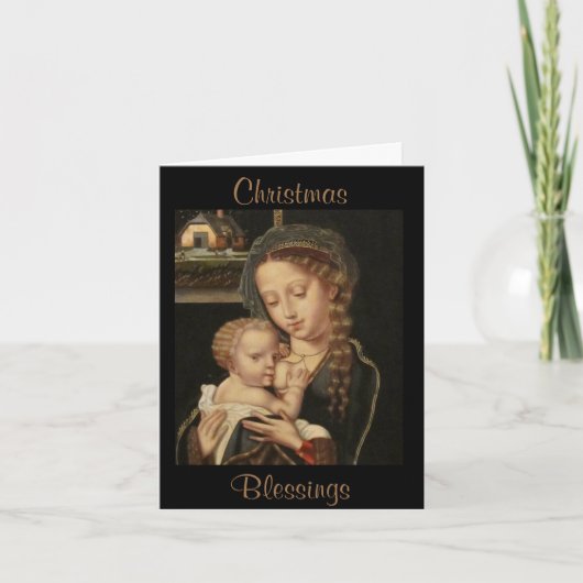 美しいマドンナと子供の宗教 シーズンカード (正面)