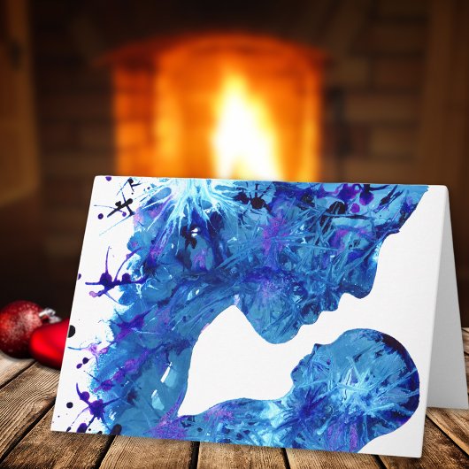 美しいマドンナと子供の水色 シーズンカード