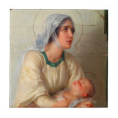 美しいマドンナと子供 タイル (正面)