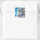 美しいママとベビーの子 スクエアシール (バッグ)