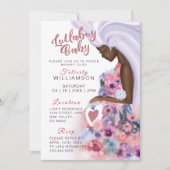 美しいママのための花のベビーシャワー招待状 招待状 (正面)