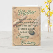 美しいママ誕生日カード カード (黄色い花)