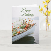 **美しいママ**あなたの誕生日 カード (黄色い花)