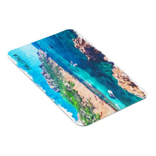 美しいマヨルカウォーターカラースペイン マグネット (右側)