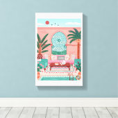 美しいマラ絵を描クチ延伸キャンバス キャンバスプリント (インサイチュ (ウッドフロア))