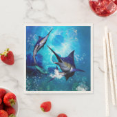 美しいマリンズ スタンダードランチョンナプキン (インサイチュ)