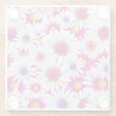 美しいマルゲライトフラワーコースター ガラスコースター (裏面)