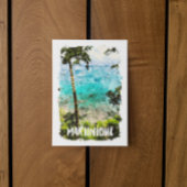 美しいマルティニーク熱帯島の風景 ポストカード