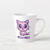美しいマンガ子猫 カフェラテマグ (右)